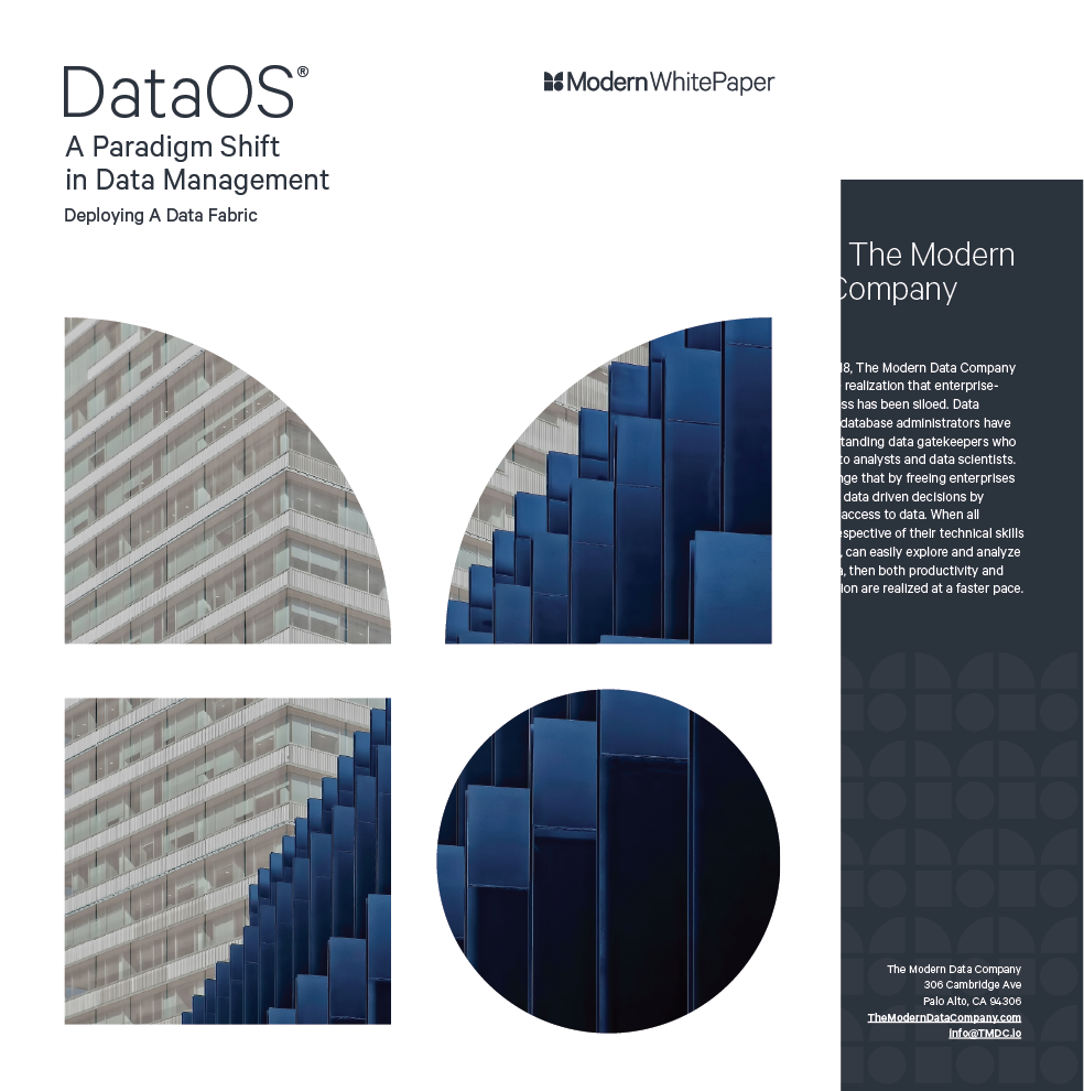 A Paradigm Shift in Data Management – Deploying A Data Fabric