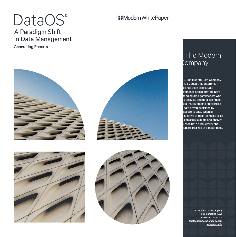 A Paradigm Shift in Data Management – Generating Reports